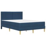 vidaXL Cadre de lit Bleu 160 x 200 cm Polyester