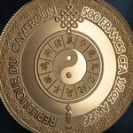 Monnaie YEAR OF THE GOAT Lunar Zodiac 1/2 Oz Argent 500 Francs Cameroon 2027 (PRÉCOMMANDE)
