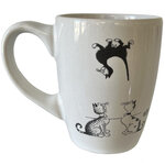 Tasse arrondie un chat au plafond - chat de dubout