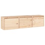 vidaXL Meubles TV 3 Pièces Bois massif de pin