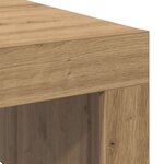 vidaXL Table basse chêne artisanal 100x100x35 cm bois d'ingénierie