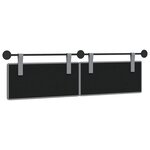 vidaXL Tête de lit suspendue Gris clair tissu