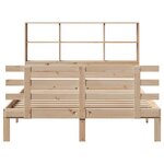 vidaXL Lit bibliothèque sans matelas 120x190 cm bois de pin massif