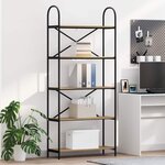 vidaXL Étagère chêne artisanal 80 x 30 x 183 cm Bois d'ingénierie