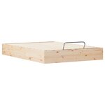 vidaXL Cadre de lit ottoman avec rangement Naturel 140 x 200 cm