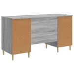 vidaXL Bureau Sonoma gris Bois d'ingénierie 142 5 x 50 x 75 cm