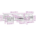 vidaXL Ensemble de canapés d'extérieur 6 pc Blanc et Beige