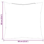 vidaXL Coussin d'extérieur 4 pc Tissu Carreaux Grisel 60 x 60 cm