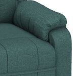 vidaXL Fauteuil inclinable Vert foncé Tissu
