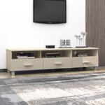 vidaXL Meuble TV HAMAR Marron miel 158x40x40 cm Bois massif de pin