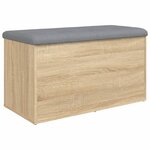 vidaXL Banc de rangement Chêne Sonoma 82x42x45 cm Bois d'ingénierie