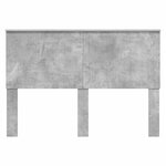 vidaXL Tête de lit Gris béton 140 cm Bois d'ingénierie