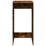 vidaXL Table de bar chêne fumé 51x50x103 5 cm bois d'ingénierie