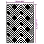 vidaXL Tapis d'extérieur ARAKIL gris 140 x 200 cm PP