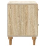 vidaXL Cabinet de chevet avec tiroir Chêne Sonoma 62 x 34 5 x 48 cm