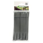 Nature chevilles d'ancrage de jardin 10 pièces gris petit