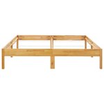 vidaXL Cadre de lit Bois de chêne massif 180 x 200 cm