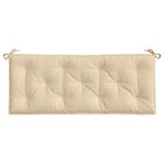 vidaXL Coussin de banc de jardin beige 120x50x7 cm tissu oxford