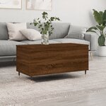 vidaXL Table basse Chêne marron 90x44 5x45 cm Bois d'ingénierie