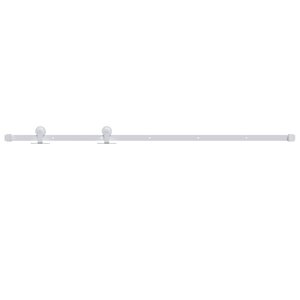 vidaXL Kit de quincaillerie de porte coulissante 200 cm Acier Blanc