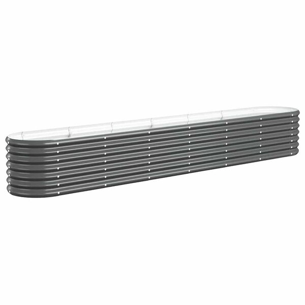 vidaXL Lit surélevé de jardin Acier enduit de poudre Anthracite