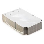 Boîte extra-plate d’expédition carton blanche 30 5x22x2 5 cm (lot de 50)
