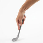 Spatule cuillère professionnelle cuisine grise en silicone résistant à la chaleur - 285 mm - vogue -  - silicone