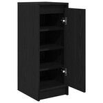 vidaXL Armoire à chaussures chêne noir 29 5x34x76 cm bois d'ingénierie