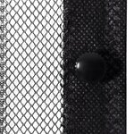 vidaXL Rideaux de porte anti-insectes 2 Pièces avec aimants Noir 200x80cm