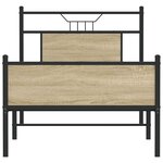 vidaXL Cadre de lit sans matelas chêne sonoma 80x200 cm