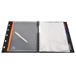 Protège document 60 vues EXAVIEW  couverture rigide PP 20/10 recyclé. x 10 EXACOMPTA