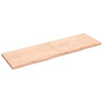 vidaXL Dessus de table 200x60x(2-6) cm bois de chêne massif non traité