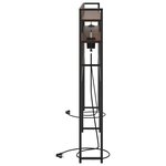 vidaXL Tête de lit de rangement Chêne marron 180 cm Bois d'ingénierie