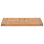 vidaXL Dessus de table carré 40x40x2 5 cm Bois de teck massif