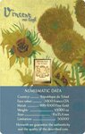 Pièce de monnaie en Or 3000 Francs g 0.031 (1/1000 oz) Millésime 2023 Coincards SUNFLOWERS