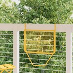 vidaXL Table suspendue pliable en Moutarde - 60x40 cm  Acier