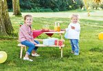 Table en bois 4 places avec bancs Nicky Naturel