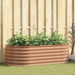 vidaXL Jardinière surélevée Marron 160 x 80 x 44 cm Acier