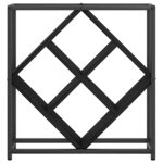 vidaXL Étagère à vin Chêne noir 51 x 18 x 52 5 cm Bois d'ingénierie