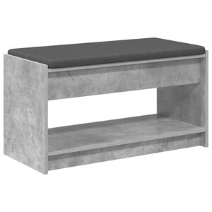 vidaXL Banc d'entrée Gris Béton 83 x 38 x 45 cm