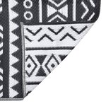 vidaXL Tapis d'extérieur ARAKIL Noir 190x290 cm PP