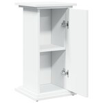 vidaXL Piédestal avec rangement blanc 31x30x60 cm bois d'ingénierie