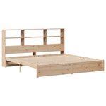 vidaXL Lit bibliothèque sans matelas 180x200 cm bois massif de pin