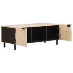 vidaXL Table basse Blanc 100 x 54 x 40 cm Bois de mangue massif