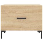 vidaXL Tables basses 2 Pièces chêne sonoma 50x50x40 cm bois d'ingénierie