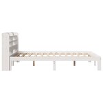 vidaXL Cadre de lit avec tête de lit blanc 120x200 cm bois pin massif
