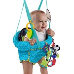 Bright starts balancelle de porte pour bébés "bounce'n spring" turquoise