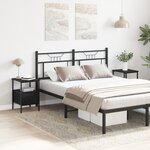 vidaXL Tables de chevet 2 Pièces Chêne noir 34x36x50 cm Bois d'ingénierie