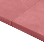 vidaXL Canapé-lit pliable 140 x 67 x 45 cm Rose