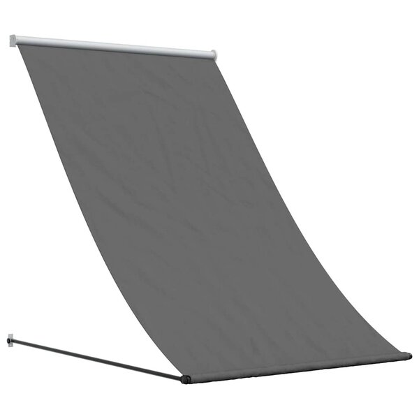 vidaXL Auvent rétractable anthracite 150x150 m tissu et acier